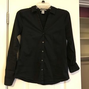 Black long sleeve button up
